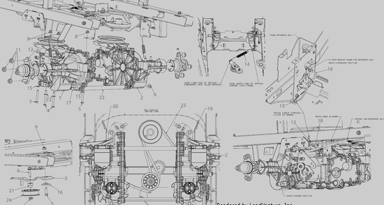 Drive Diagram and Parts List for ZT2-54KW (17RIEAC3010)(2021) Cub Cadet Lawn Tractor